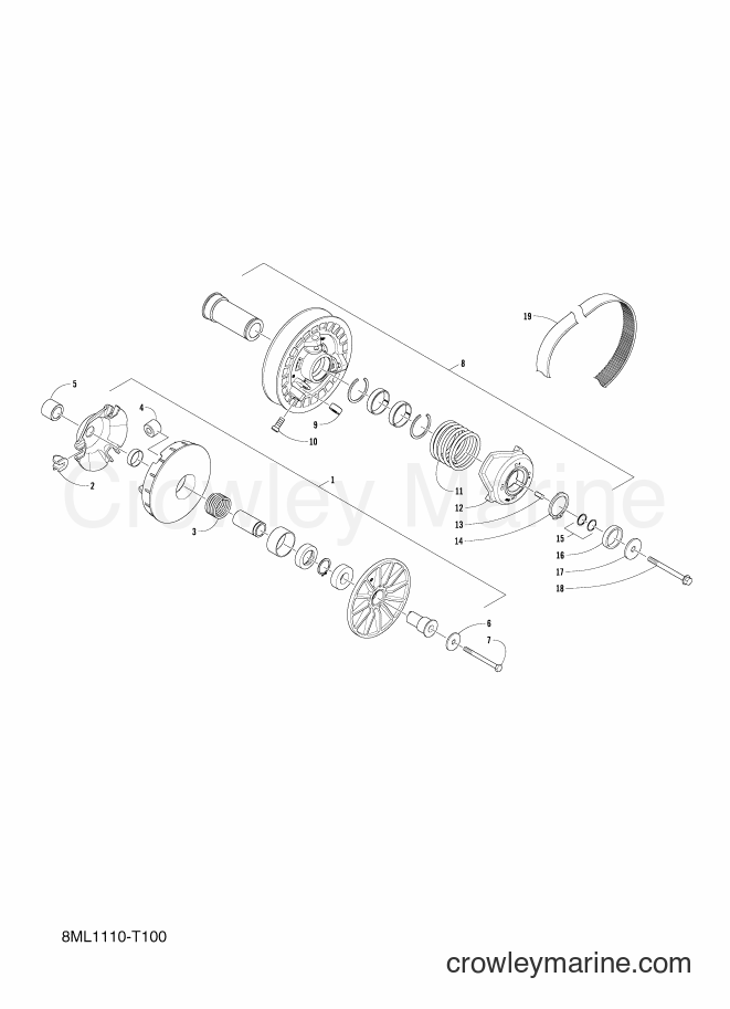 2018 Snowmobile SXR200 - SXR200 (8ML2) [010] - CLUTCH