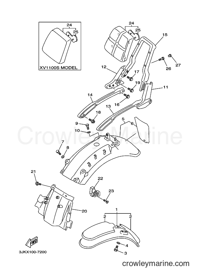 1997 Cruiser XV1100 - XV1100 (3JKV) [010] - FENDER
