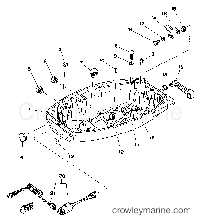 Yamaha Motors 15SD - BOTTOM COWLING