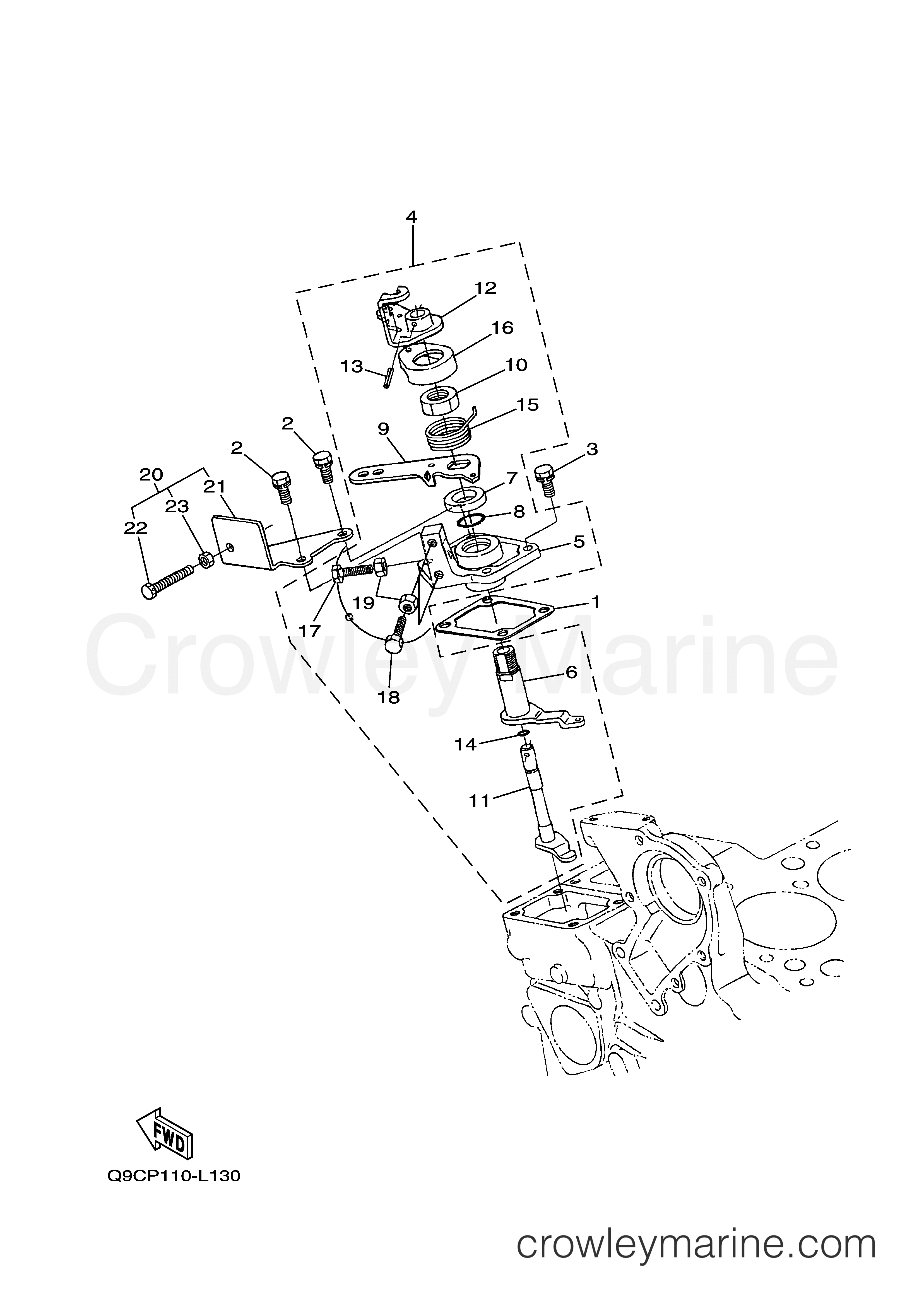 Yamaha Motors EDL11000SDE - THROTTLE LEVER