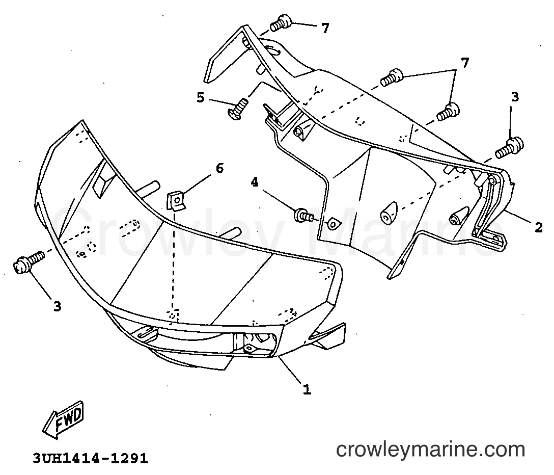 1997 Scooter XC150LC - XC150LC (5EE2) [999] - COWLING 1