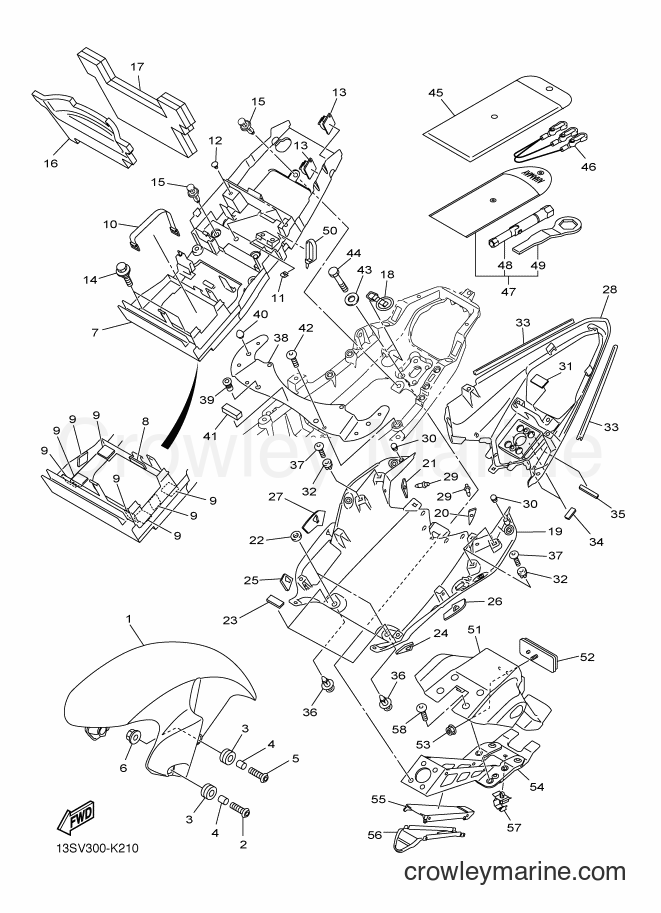 2011 Sport Bike YZF-R6 - YZF-R6 (13SV) [010] - FENDER