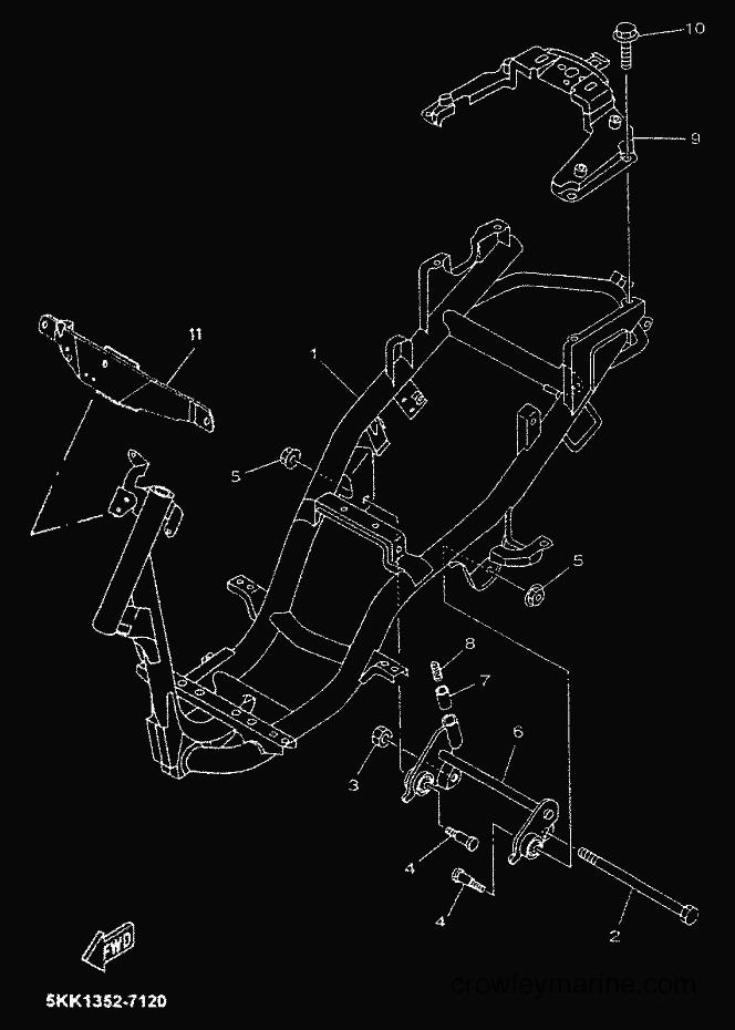 1999 Scooter YN100 - YN100 (5KK1) [999] - FRAME