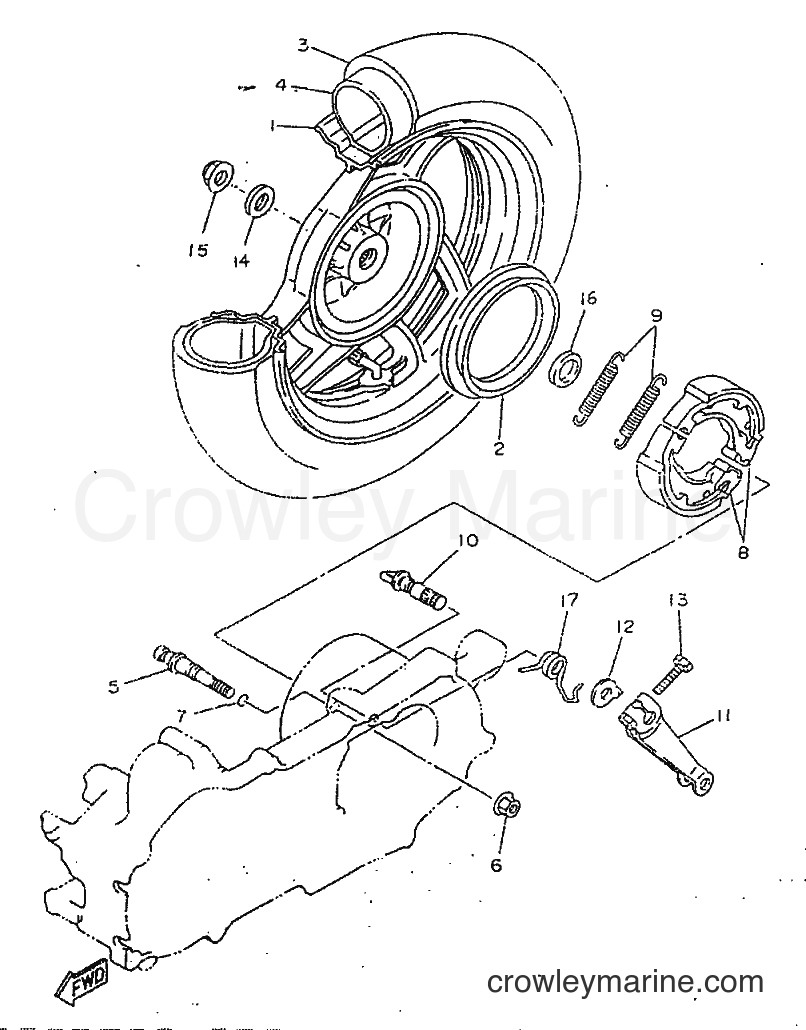 1998 Scooter CY50R - CY50R (3WG7) [999] - REAR WHEEL