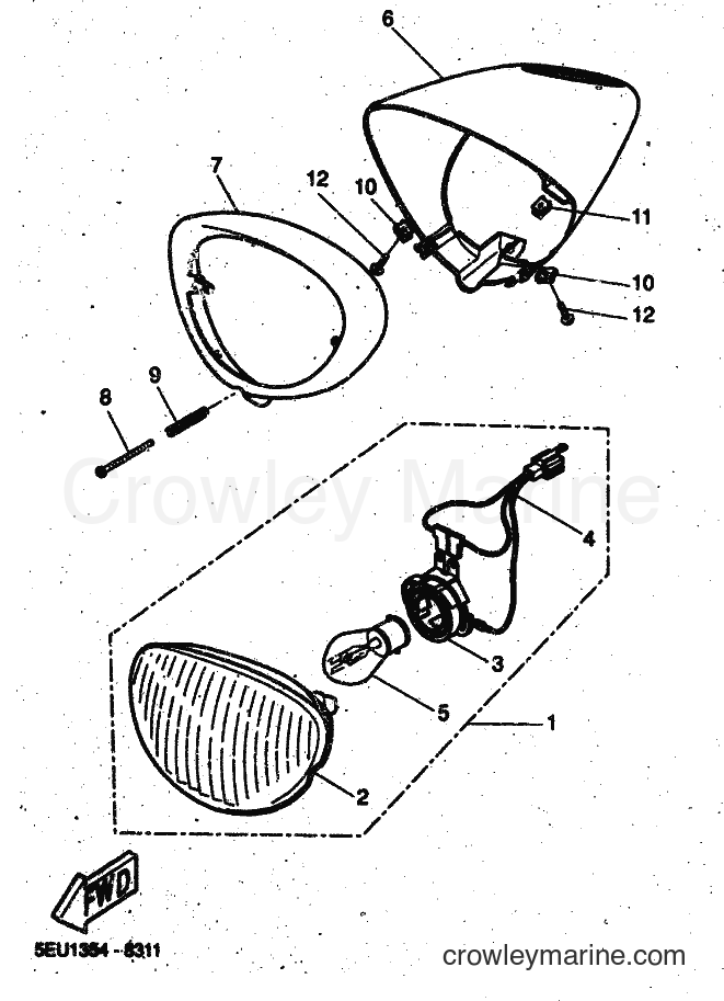 Yamaha Motors YH50 (5PF2) [030] - HEADLIGHT