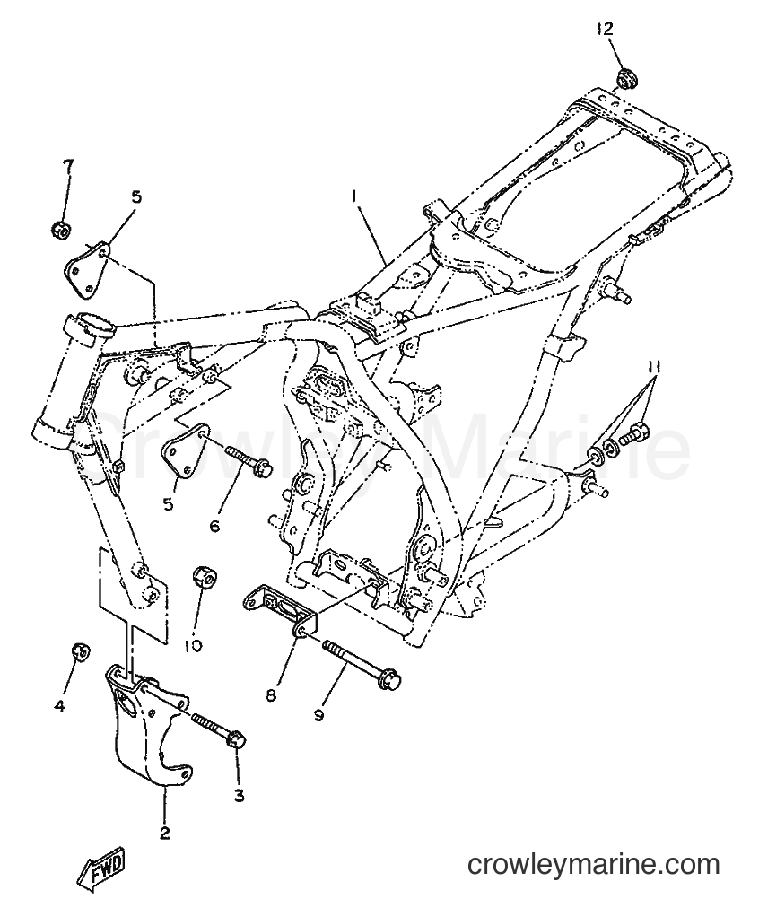 1996 Street Bike SR250 - SR250 (21L2) [999] - FRAME