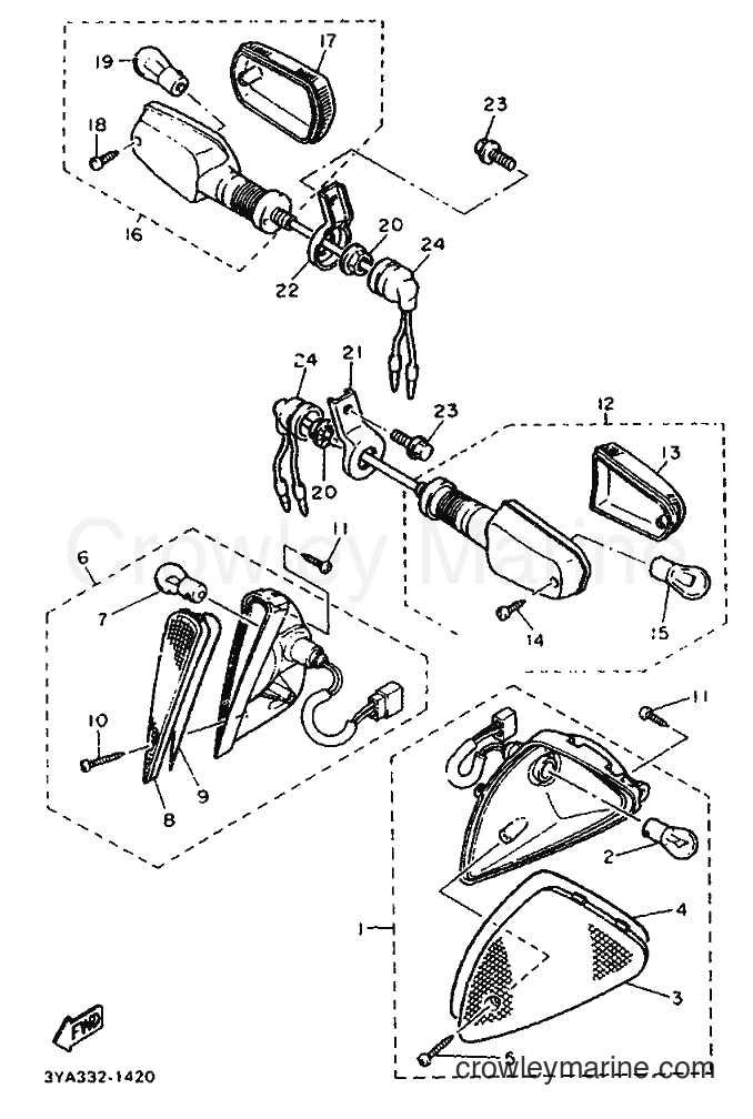 1991 Sport Bike FJ1200 - FJ1200 (3YA1) [999] - FLASHER LIGHT