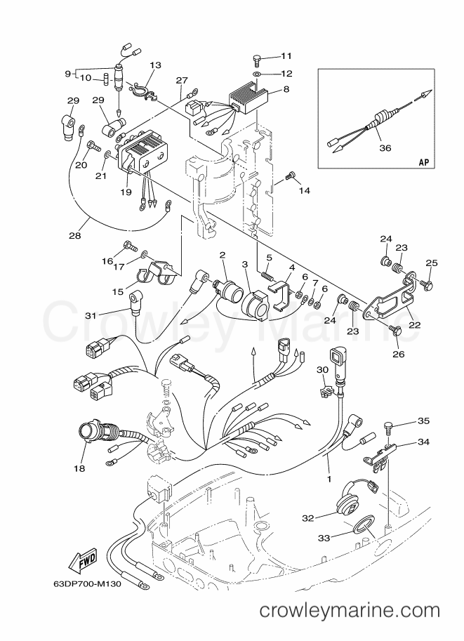 Yamaha Motors 40VMHOL (63BD) [110] - ELECTRICAL 2