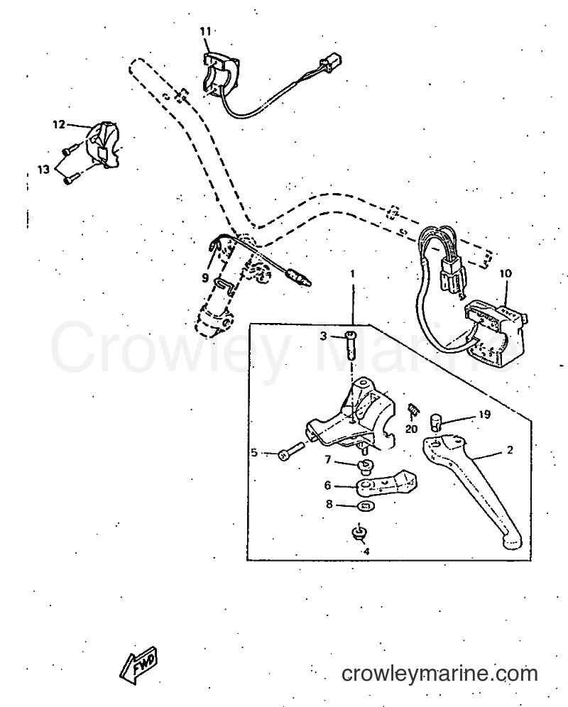 Yamaha Motors CW50RS (4VB3) [999] - HANDLE SWITCH & LEVER