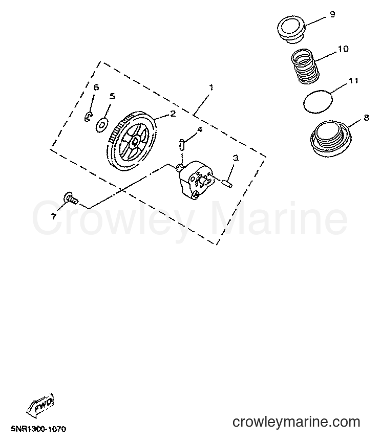 2001 Scooter YP150D - YP150D (5NS1) [010] - OIL PUMP