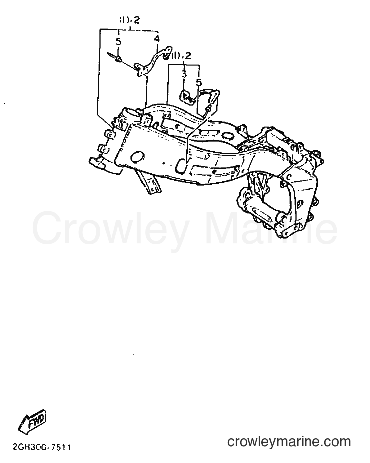Yamaha Motors FZR1000 (2LA) [999] - ALTERNATE FOR CHASSIS