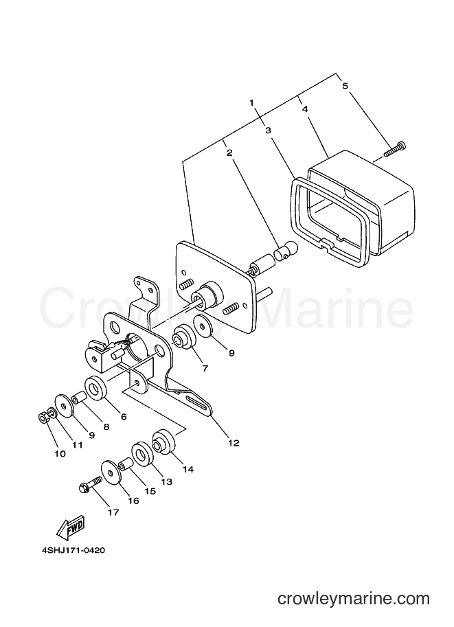 2001 ATV YFM400FW - YFM400FW (4SHN) [010] - TAILLIGHT