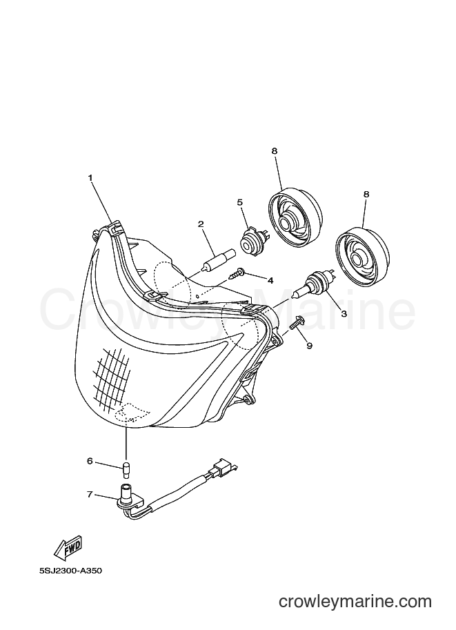Yamaha Motors YP250 (5SJ9) [010] - HEADLIGHT