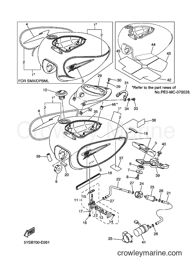 2005 Cruiser XVS1100A - XVS1100A (5YSA) [010] - FUEL TANK