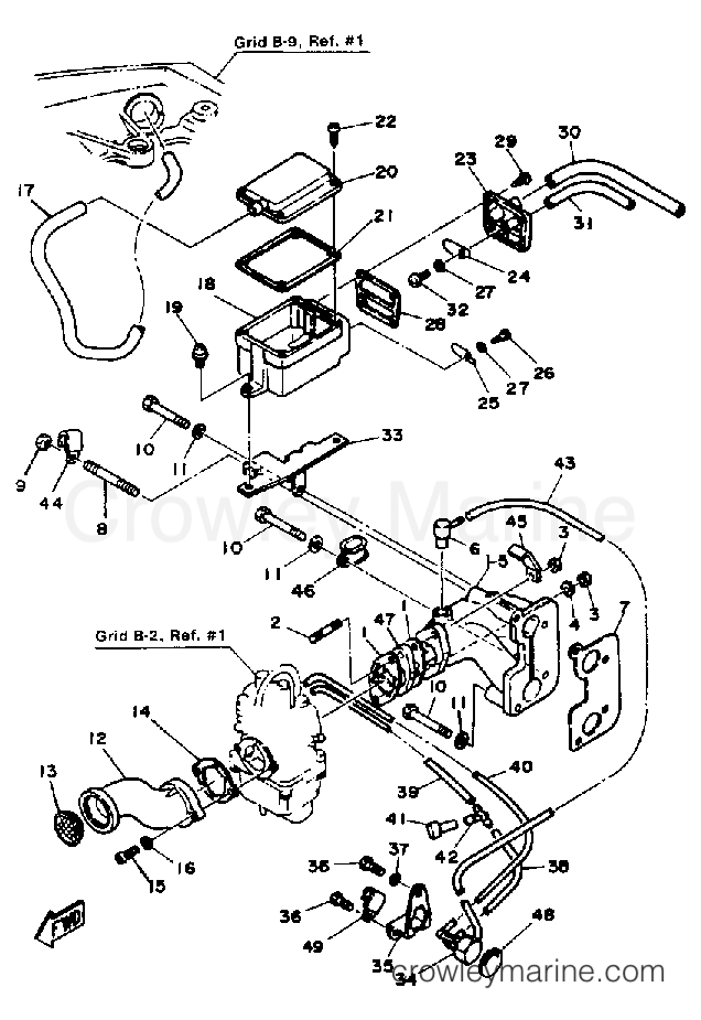 Yamaha Motors FT9.9ELJ - INTAKE