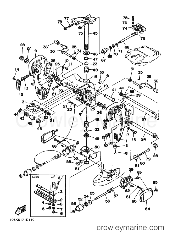 Yamaha Motors E-60D (6K50) [010] - BRACKET 1