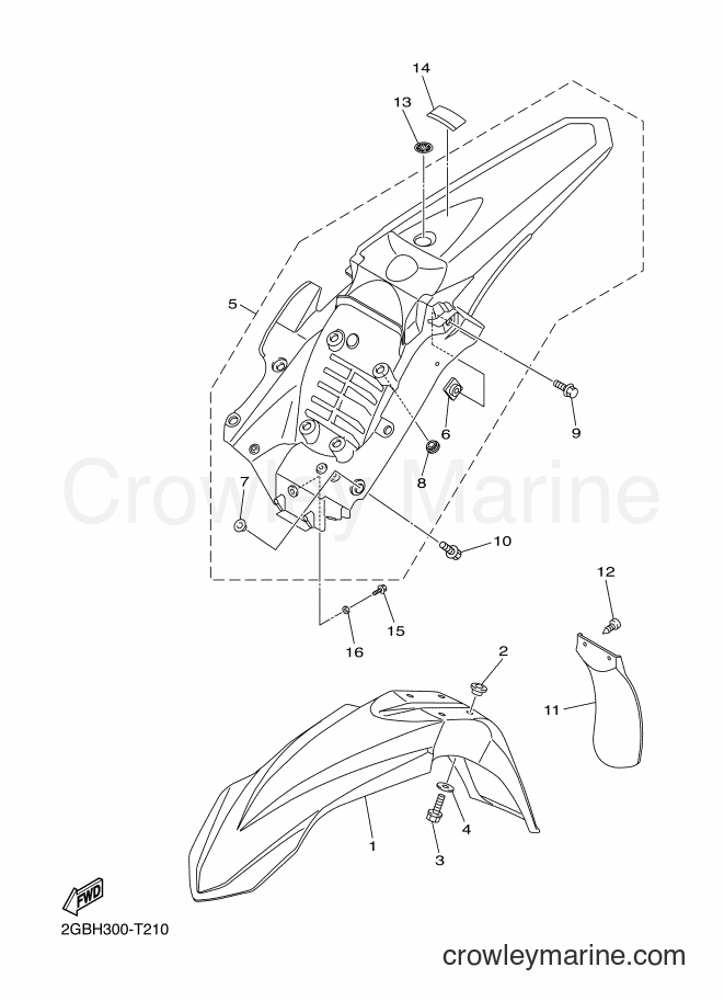 2018 Dirt Bike WR450F - WR450F (2GCC) [010] - FENDER