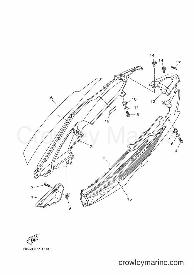 2018 Scooter T110LEC - T110LEC (B6A6) [010] - SIDE COVER