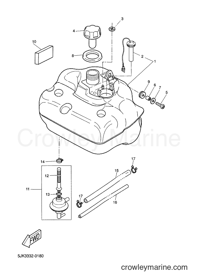 2002 Scooter CW50RS - CW50RS (5FXS) [030] - FUEL TANK