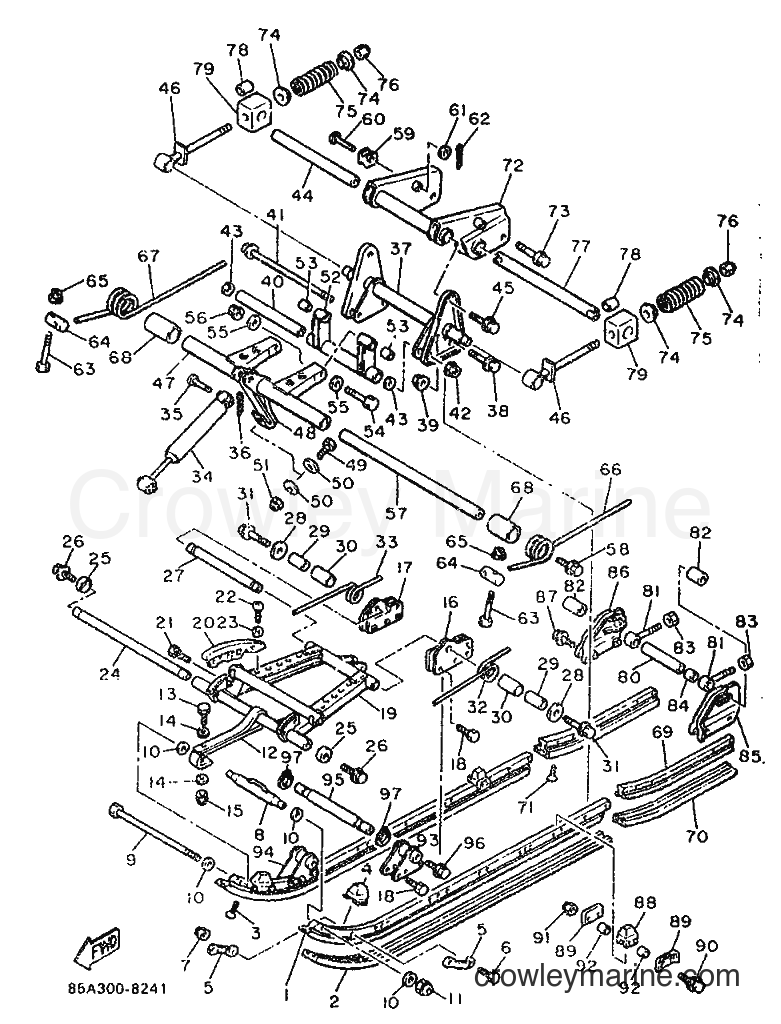 1992 Snowmobile BR250TF - BR250TF (86D4) [010] - TRACK SUSPENSION 2