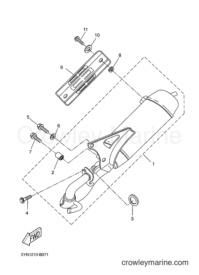 2002 Scooter CW50 - CW50 (5NT5) [010] - EXHAUST