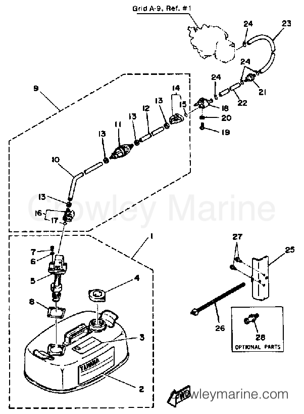 Yamaha Motors 8SH - FUEL TANK