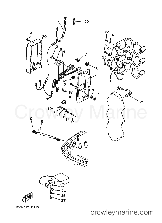 Yamaha Motors E60HM (6K50) [010] - ELECTRICAL