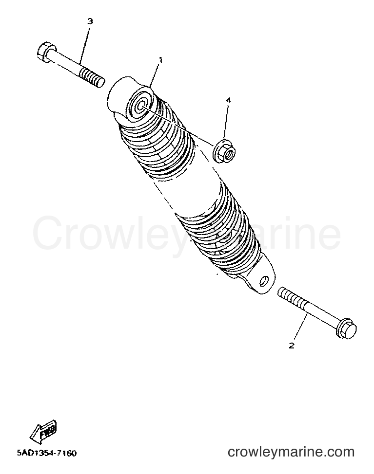 2001 Scooter YN50M - YN50M (5MRG) [010] - REAR SUSPENSION