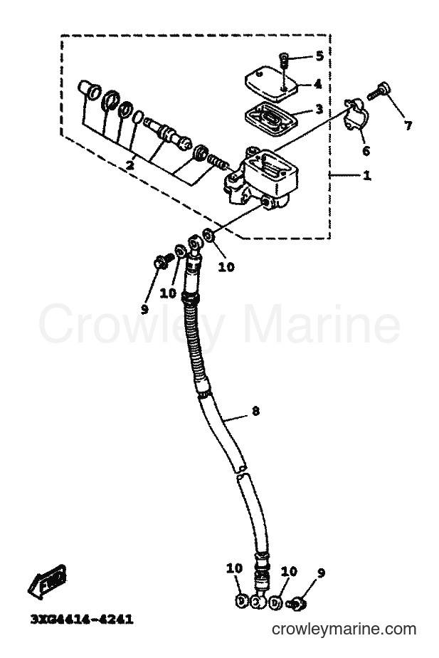 1999 Scooter XC125TR - XC125TR (4THF) [010] - FRONT MASTER CYLINDER