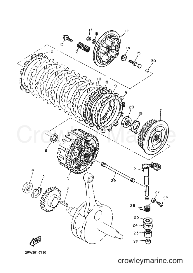 1997 Dirt Bike TT600R - TT600R (5CH1) [030] - CLUTCH
