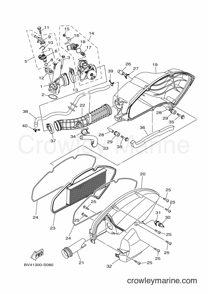 Yamaha Motors GPD150-A (BV41) [010] - INTAKE