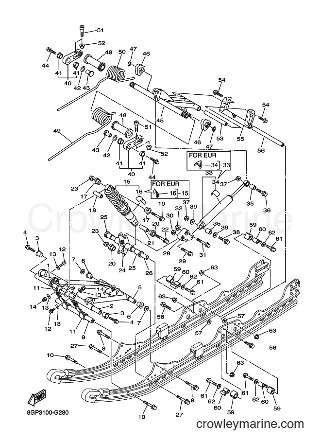 2009 Snowmobile RPZ50M - RPZ50M (8GP6) [010] - TRACK SUSPENSION 2