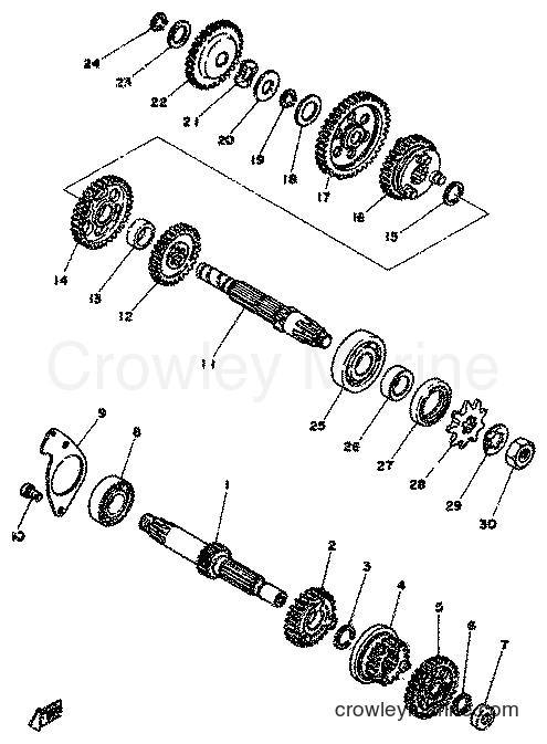 1977 Scooter FS1 - FS1 (2G0) [998] - TRANSMISSION