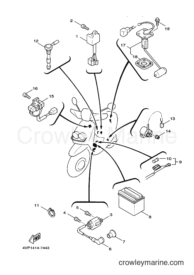 Yamaha Motors YW100 (4VPF) [010] - ELECTRICAL 1