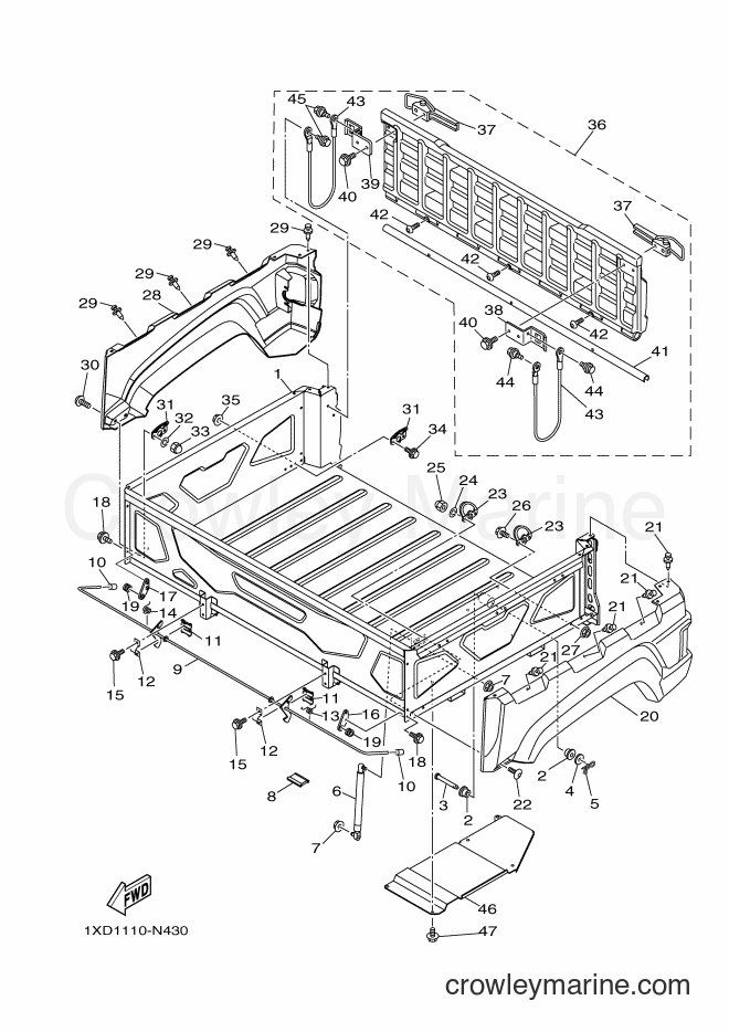 Yamaha Motors YXM700E (1XP2) [010] - CARRIER