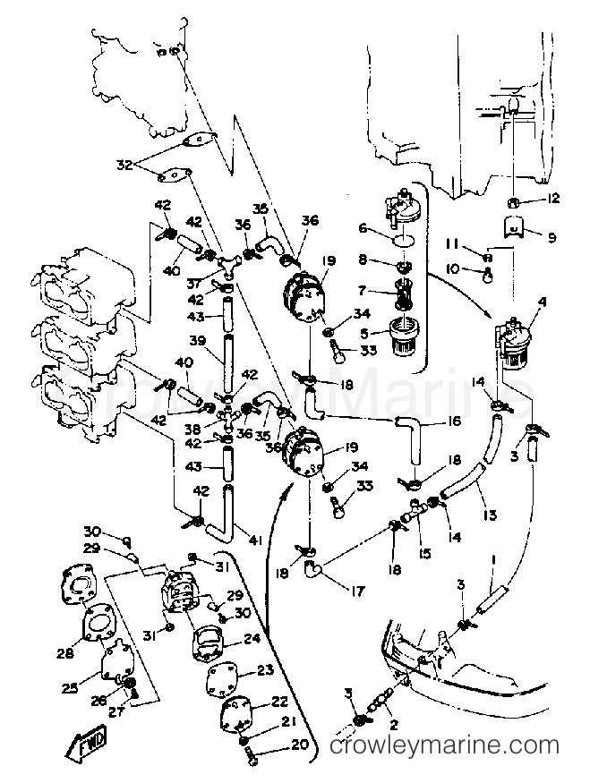 Yamaha Motors 175TLRP - FUEL SYSTEM 1