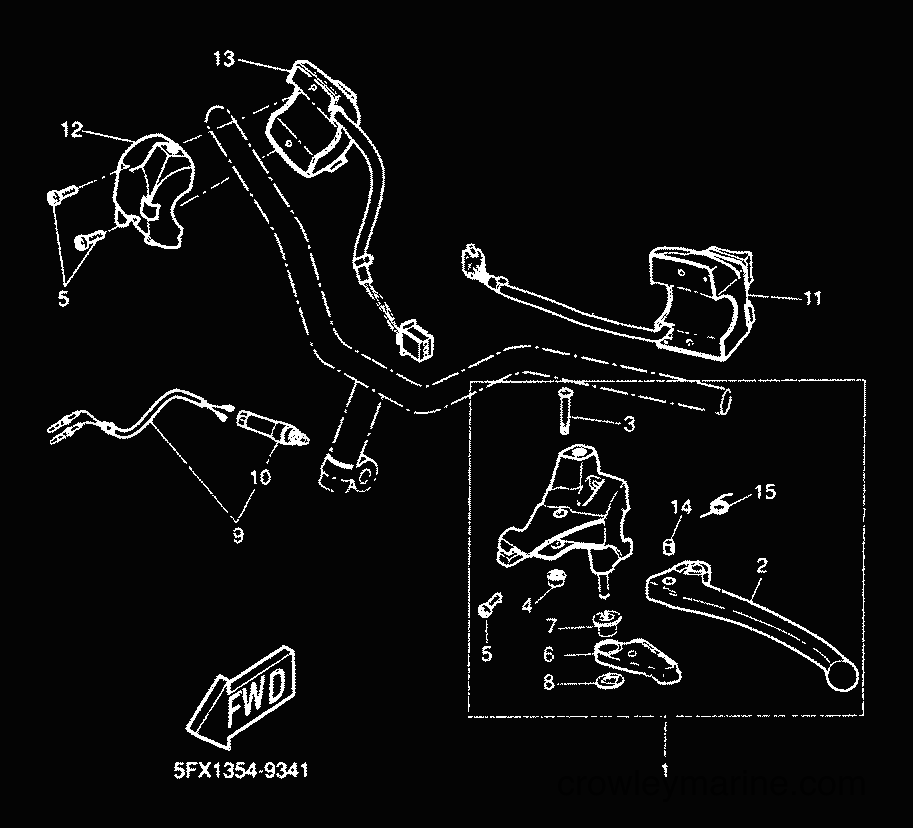 Yamaha Motors CW50RS (5FXF) [010] - HANDLE SWITCH & LEVER