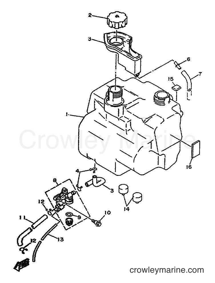 1995 Scooter YA50F - YA50F (4SN2) [999] - FUEL TANK