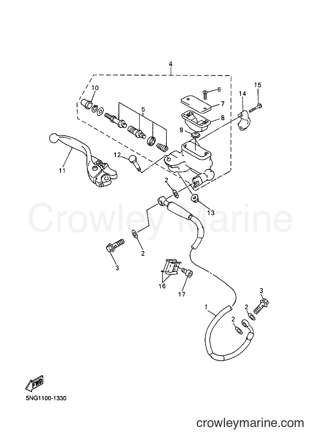 2001 Dirt Bike WR426F - WR426F (5NG2) [020] - FRONT MASTER CYLINDER