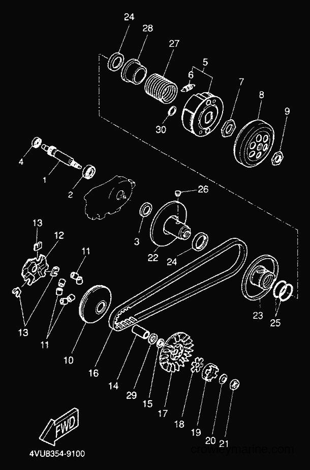 2000 Scooter CW50 - CW50 (5HG8) [010] - CLUTCH