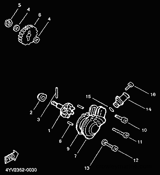 2000 Scooter TZR50 - TZR50 (4YV2) [000] - WATER PUMP