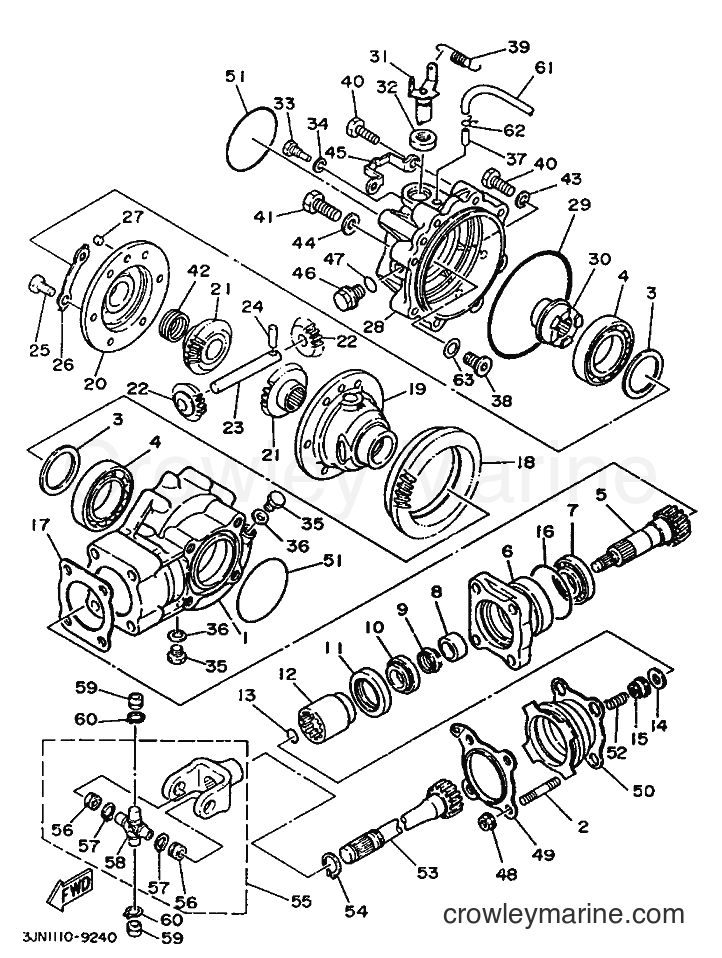1989 ATV YFU1 - YFU1 (3JN2) [010] - DRIVE SHAFT