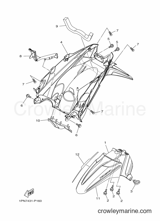 Yamaha Motors AL125FC (1PN8) [010] - FENDER