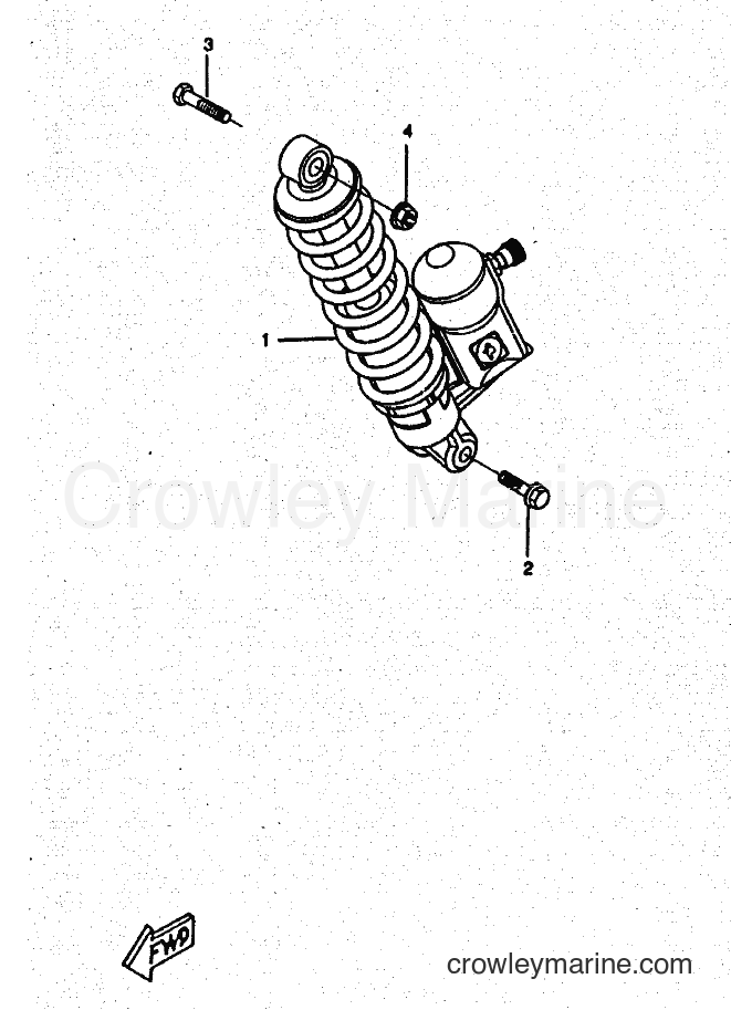 1998 Scooter CW50RSX - CW50RSX (5CD4) [010] - REAR SUSPENSION