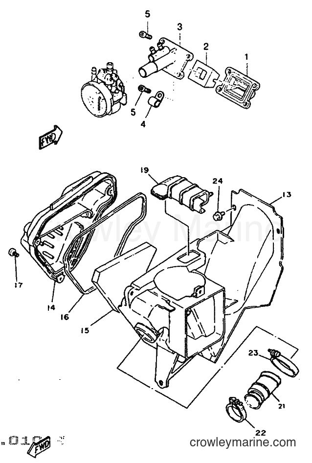 1997 Scooter DT50R - DT50R (5BK1) [999] - INTAKE