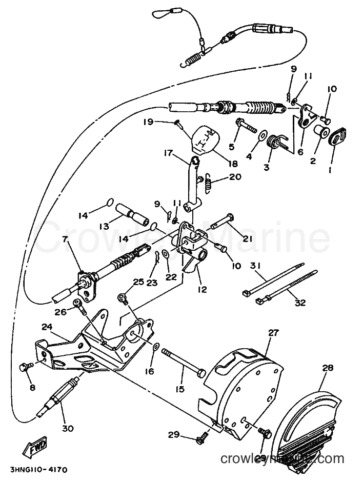1994 ATV YFM350FW - YFM350FW (3HNH) [020] - SHIFTER