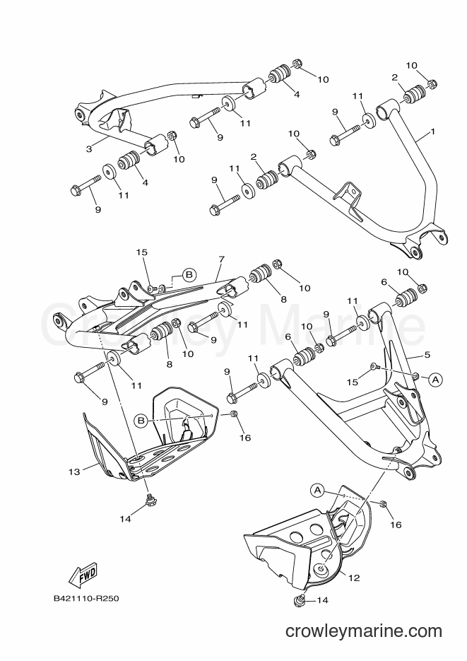 Yamaha Motors YXM700E (B42E) [010] - REAR ARM