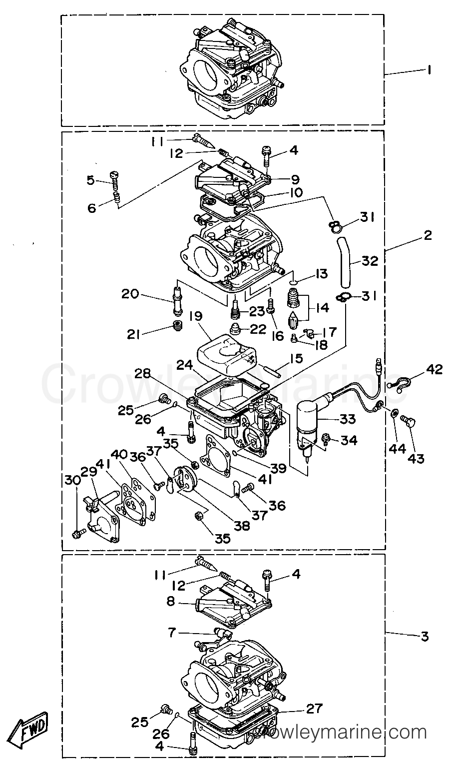 Yamaha Motors P60TLHT - CARBURETOR