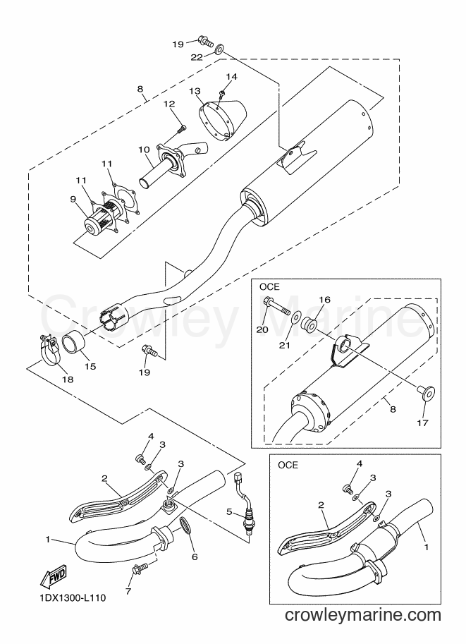 2012 Dirt Bike WR450F - WR450F (1DX1) [010] - EXHAUST