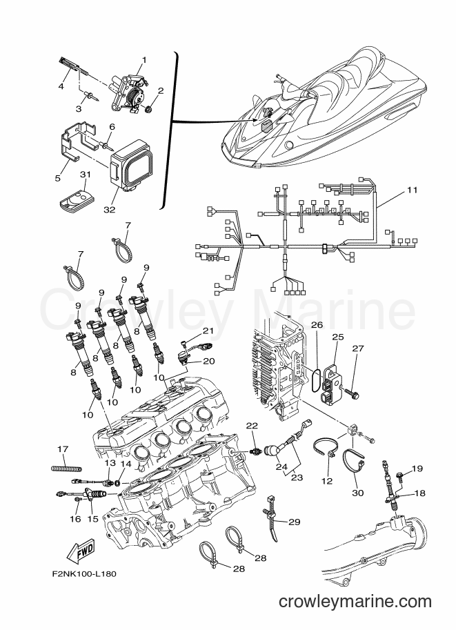 Yamaha Motors VX1100A (F2NK) [020] - ELECTRICAL 2